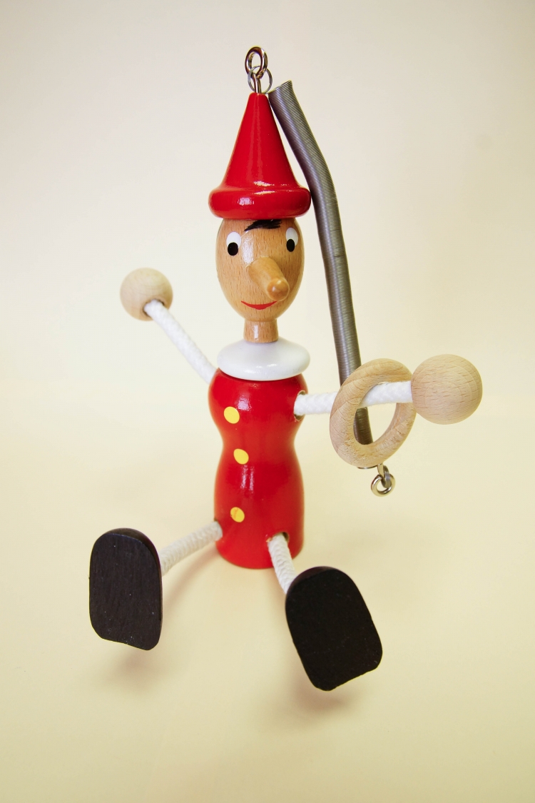 Пиноккио с пружинкой (24см)